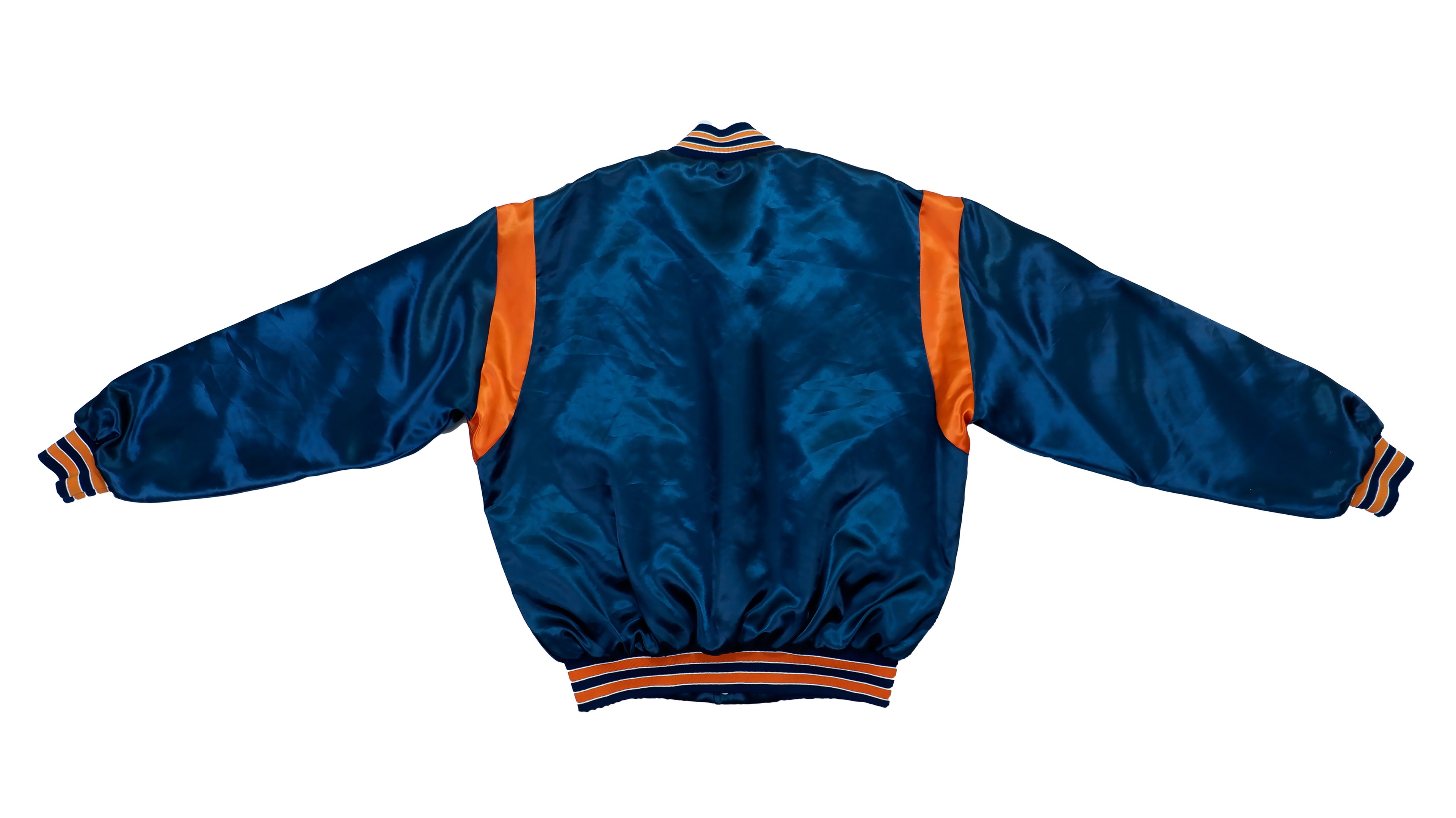 Vintage Retro Football NFL (Fiberglas) - Chicago Bears Satin Bomber 1990s Large