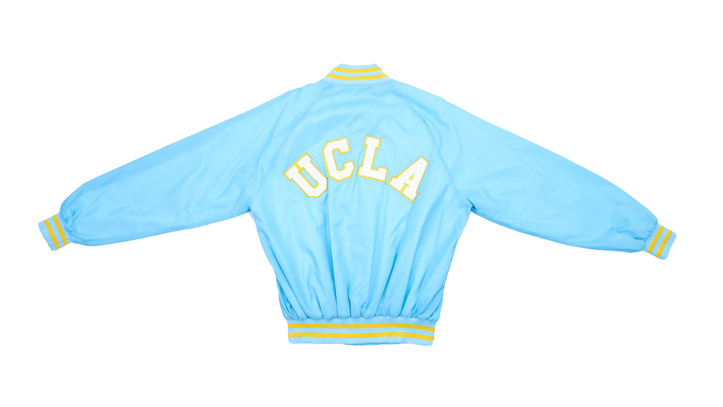 Retro Vintage (MVP) -  Baby Blue UCLA Satin Bomber 1990s Large