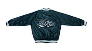 Retro Vintage - Black Leather America Jacket 1990s Large