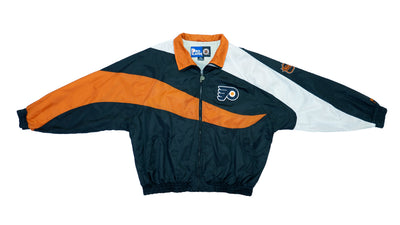 NHL (Pro Player) - Philadelphia Flyers Windbreaker 1990s Large