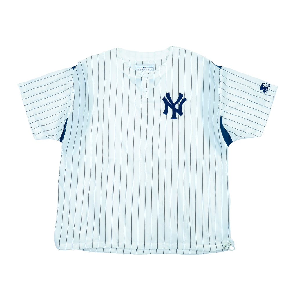 Vintage Retro MLB Baseball Starter - White New York Yankees T-Shirt 1990s X-Large