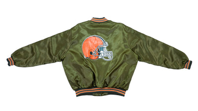 NFL (Chalk Line) - Cleveland Browns Satin Jacket 1990s XX-Large