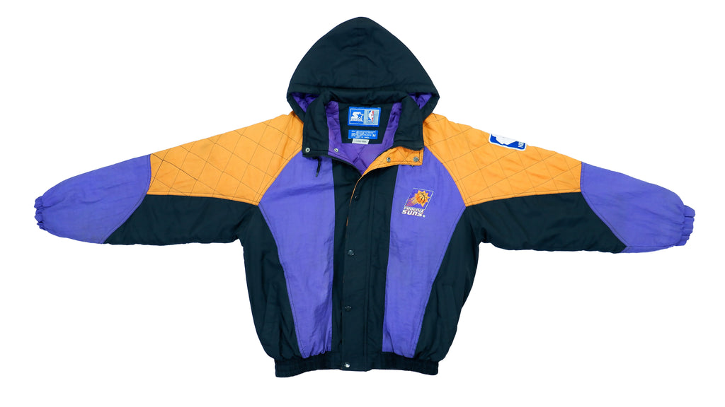 Vintage Retro NBA Basketball Starter - Phoenix Suns Hooded Jacket 1990s Large