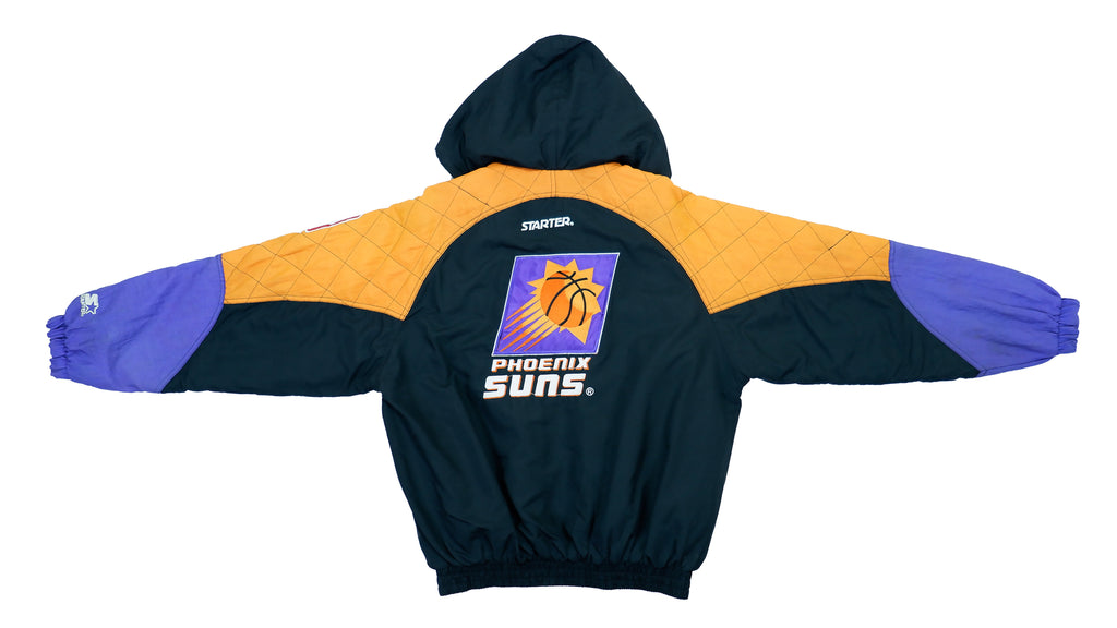Vintage Retro NBA Basketball Starter - Phoenix Suns Hooded Jacket 1990s Large