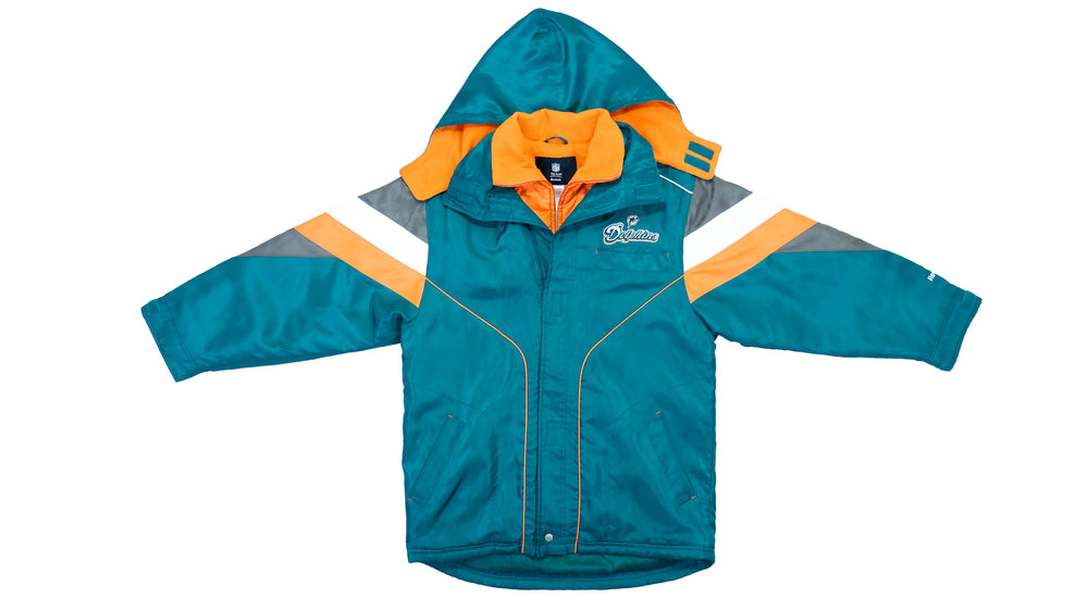 Vintage Retro NFL Football Reebok - Miami Dolphins Jacket 1990s Medium