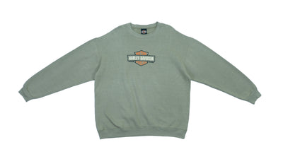 Harley Davidson - Light Brown Sweatshirt 1990s Large