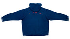 Vintage Retro Big Spell-out Nike - Blue Hooded Track Jacket 1990s X-Large