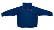 Vintage Retro Big Spell-out Nike - Blue Hooded Track Jacket 1990s X-Large