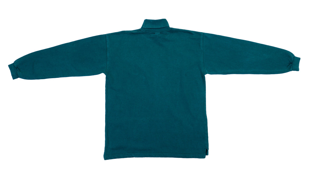 Vintage Retro Nike - Green Turtle Neck Sweatshirt 1990s Large