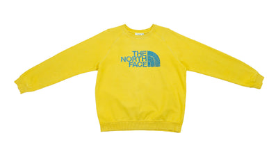 The North Face - Yellow Crew Neck Sweatshirt 1990s Large