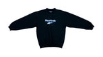 Vintage Retro Reebok - Black Crew Neck Sweatshirt 1990s Medium