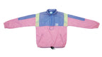 Vintage Retro Adidas - Purple & Pink 1/4 Zip Windbreaker 1980s Medium