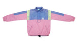 Vintage Retro Adidas - Purple & Pink 1/4 Zip Windbreaker 1980s Medium