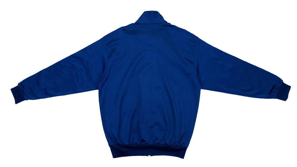 Vintage Retro Asics - Dark Blue Taped Logo Track Jacket 1990s Medium