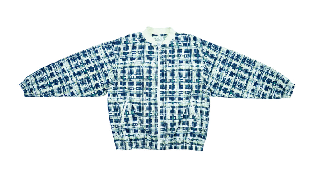 Vintage Retro Reebok -  Patterned Golf Jacket 1990s Medium