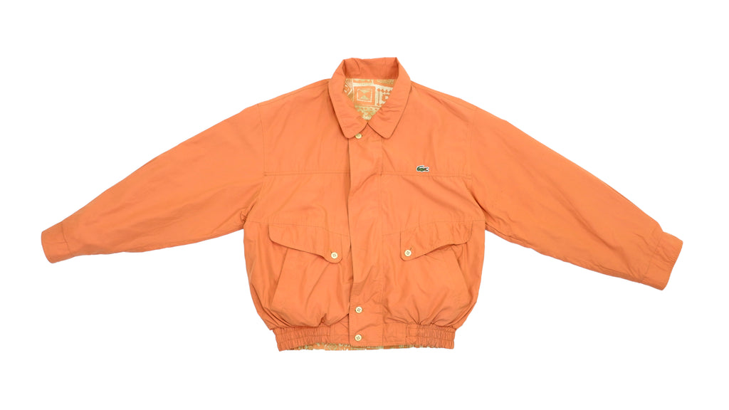 Lacoste - Orange Reversible Lightweight Jacket 1990s Large Vintage Retro 