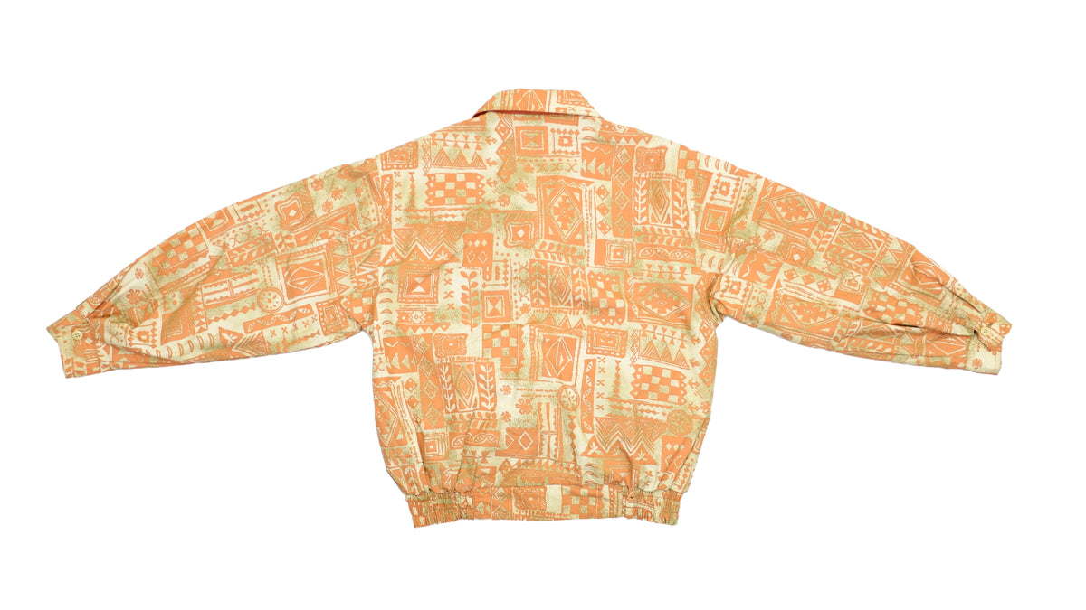 Lacoste - Orange Reversible Lightweight Jacket 1990s Large Vintage Retro 