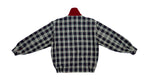 Lacoste - Red & Plaid Reversible Collared Bomber Jacket 1990s Large Vintage Retro