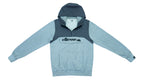Ellesse - Grey 1/4-Zip Hooded Pullover 1990s Medium Vintage Retro