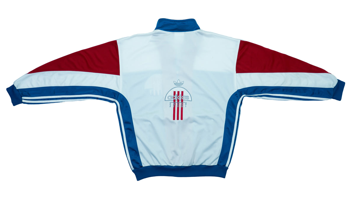 Adidas - Red, White & Blue Track Jacket 1990s X-Large Vintage Retro