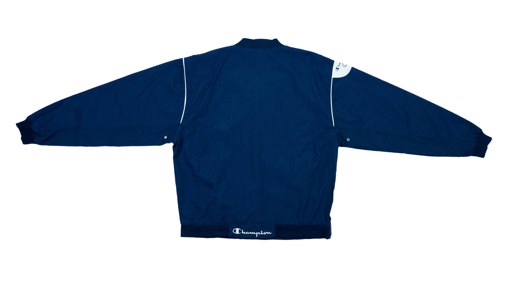 Champion - Blue Pullover Jacket 1990s Large Vintage Retro