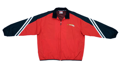 NASCAR (Chase) - Red with Black Budweiser Racing Zip Up Jacket 1990s X-Large