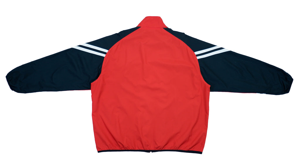 NASCAR - Red with Black Budweiser Racing Zip Up Jacket 1990s X-Large Vintage Retro