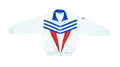 Adidas - White & Blue Track Jacket 1990s Large Vintage Retro