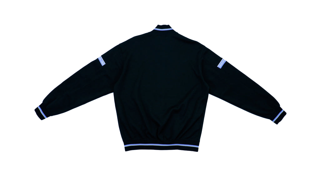 Nike - Black Track Jacket 1990s Medium Vintage Retro
