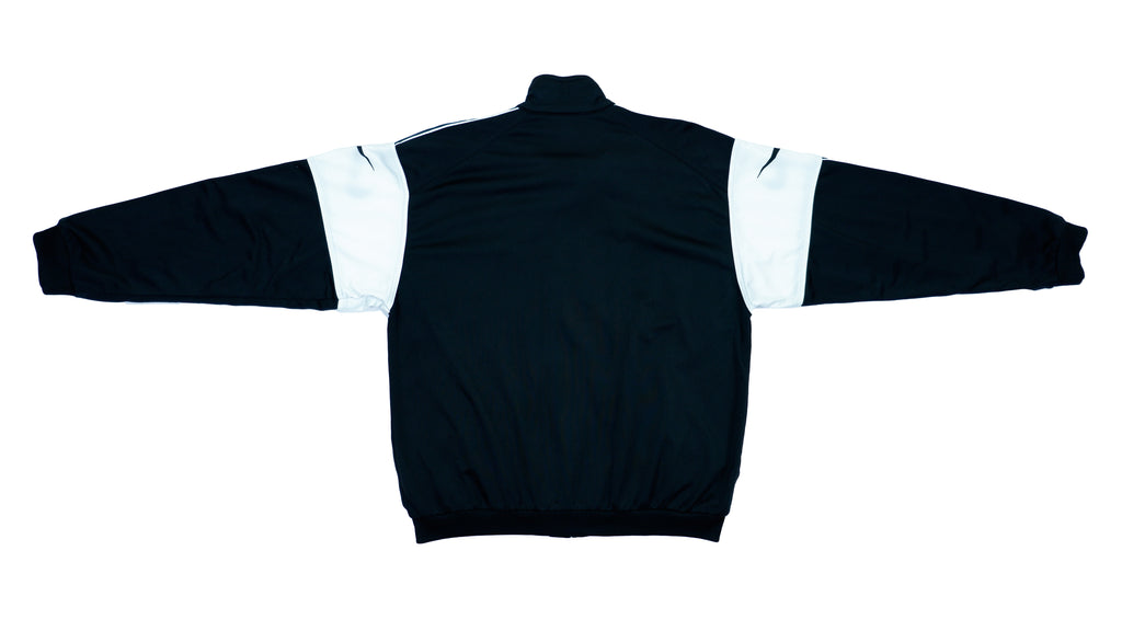 Nike - Black & White USA Edition Taped Track Jacket 1990s Medium Vintage Retro