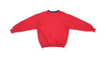 Tommy Hilfiger - Red​ Crew Neck Sweater 1990s Medium Vintage Retro