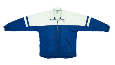 Nike - Blue & Cream Zip-Up Jacket 1990s Medium