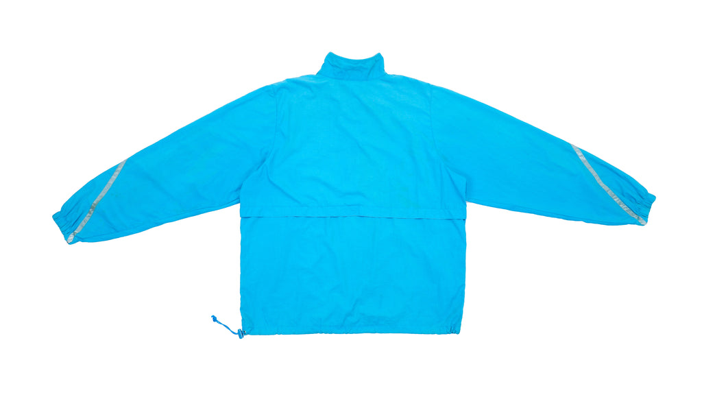 Nike - Blue Grey Tag 1/4 Zip Pullover 1990s Large Vintage Retro