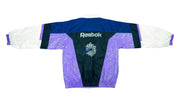 Reebok - Blue & Purple & White Spell-Out Windbreaker 1990s Large Vintage Retro 