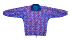 Umbro - Purple Crazy Patterned Windbreaker 1990s X-Large