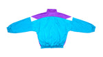 Puma - Purple, Blue & White Colorblock Windbreaker 1990s Large