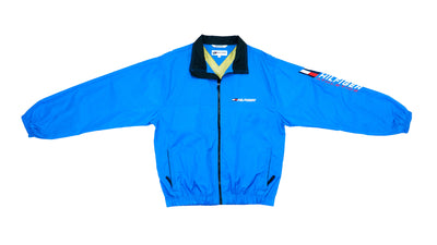 Tommy Hilfiger - Blue Spell-out Lightweight Jacket Large