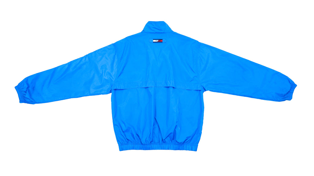 Tommy Hilfiger - Blue Spell-out Lightweight Jacket Large Vintage Retro