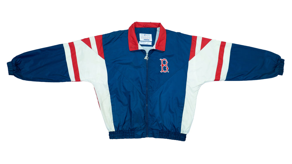 Starter - Boston Red Sox Spell-Out Windbreaker 1990s X-Large Vintage Retro MLB Baseball 