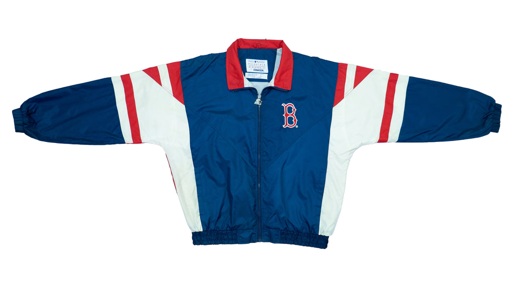 Starter - Boston Red Sox Spell-Out Windbreaker 1990s X-Large Vintage Retro MLB Baseball 