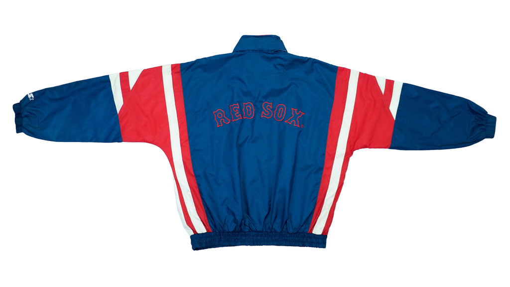 Starter - Boston Red Sox Spell-Out Windbreaker 1990s X-Large Vintage Retro MLB Baseball 