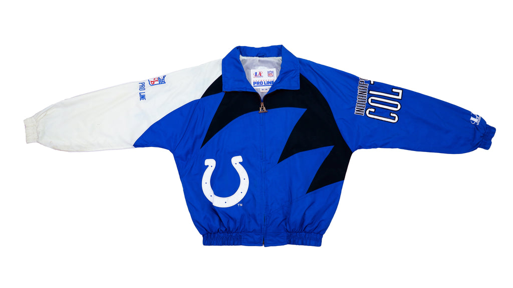 NFL (Logo 7) - Indianapolis Colts Windbreaker 1990s Large Vintage Retro Football 