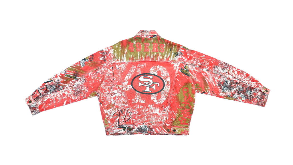 NFL (Pro Player) - San Francisco 49ers Jean Jacket 1990s Large Vintage Retro Football