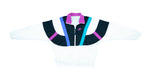 Nike - White, Black & Pink Colorblock Grey Tag Windbreaker 1990s Medium