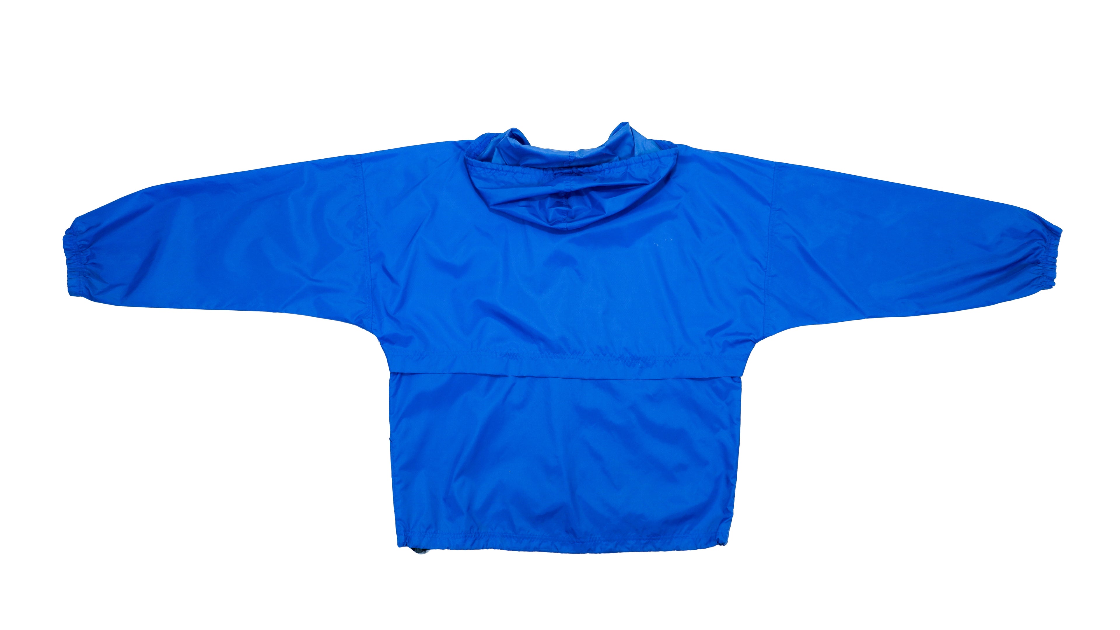 Umbro - Blue Hooded 1/4 Zip Windbreaker 1990s Large Vintage Retro