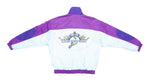 Puma - White & Purple Luxury Sport Resort Windbreaker 1990s Large