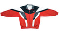 Puma - Red & Black Colorblock Track Jacket 1990s Large Vintage Retro 