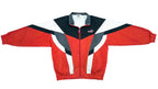 Puma - Red & Black Colorblock Track Jacket 1990s Large Vintage Retro 