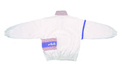 FILA - White Spell-Out Bomber Jacket 1990s Medium Vintage Retro