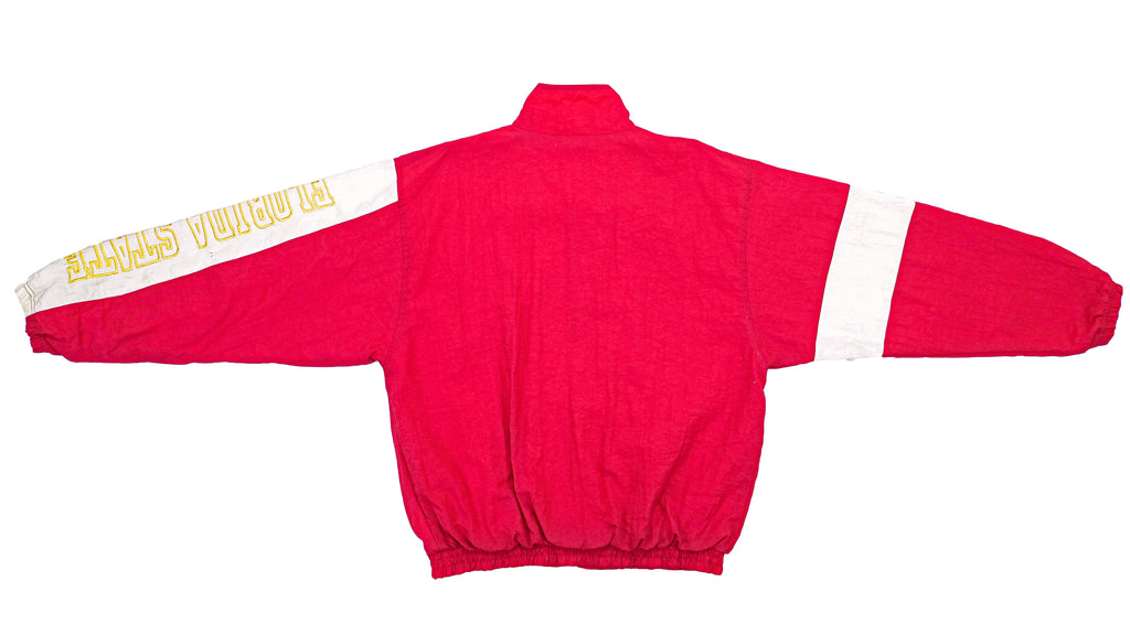 Reebok - Red & White Florida State Seminoles Windbreaker 1990s Large Vintage Retro NCAA Football Basketball College
